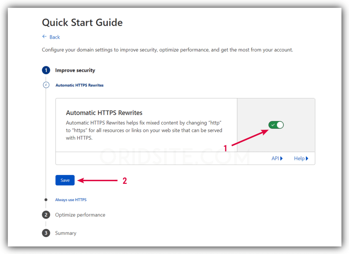 ضبط إعدادات Automatic HTTPS Rewrites - شرح Cloudflare