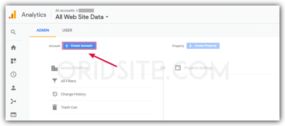 انشاء حساب Google Analytics