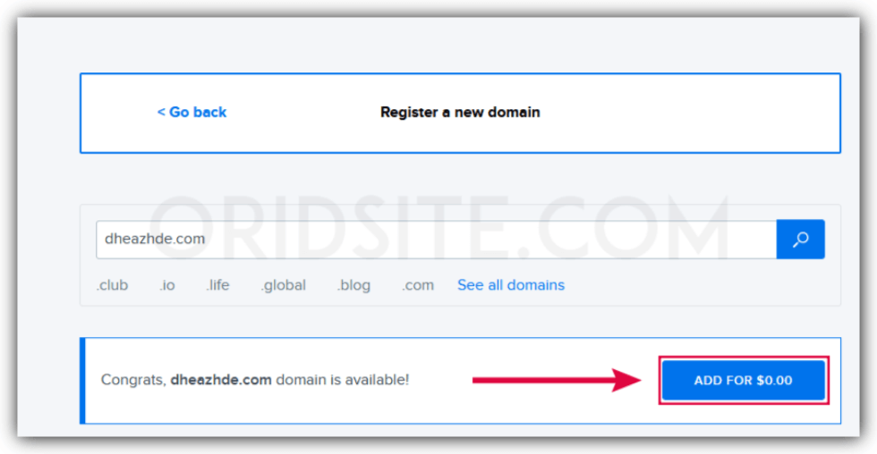 حجز نطاق مجانا للسنة الأولى من dreamhost