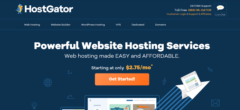 استضافة HostGator – افضل استضافة ووردبريس