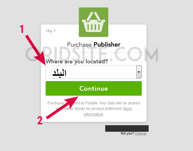 شراء قالب publisher